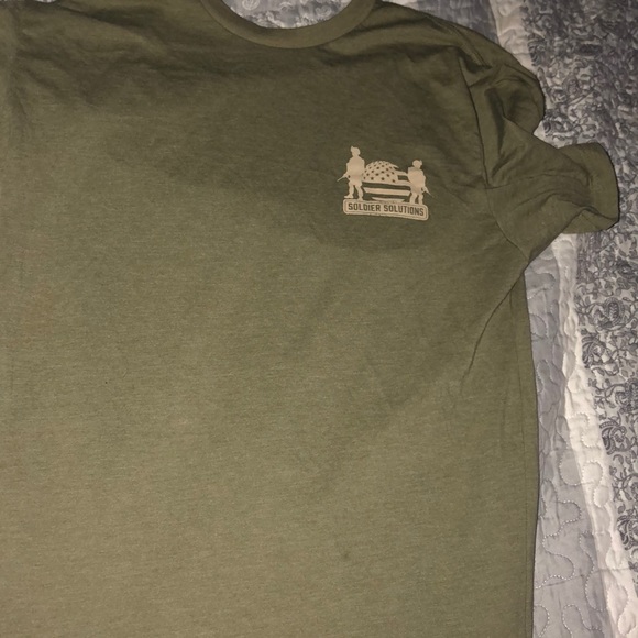 Olive green “we got your six”  tee - Picture 1 of 3